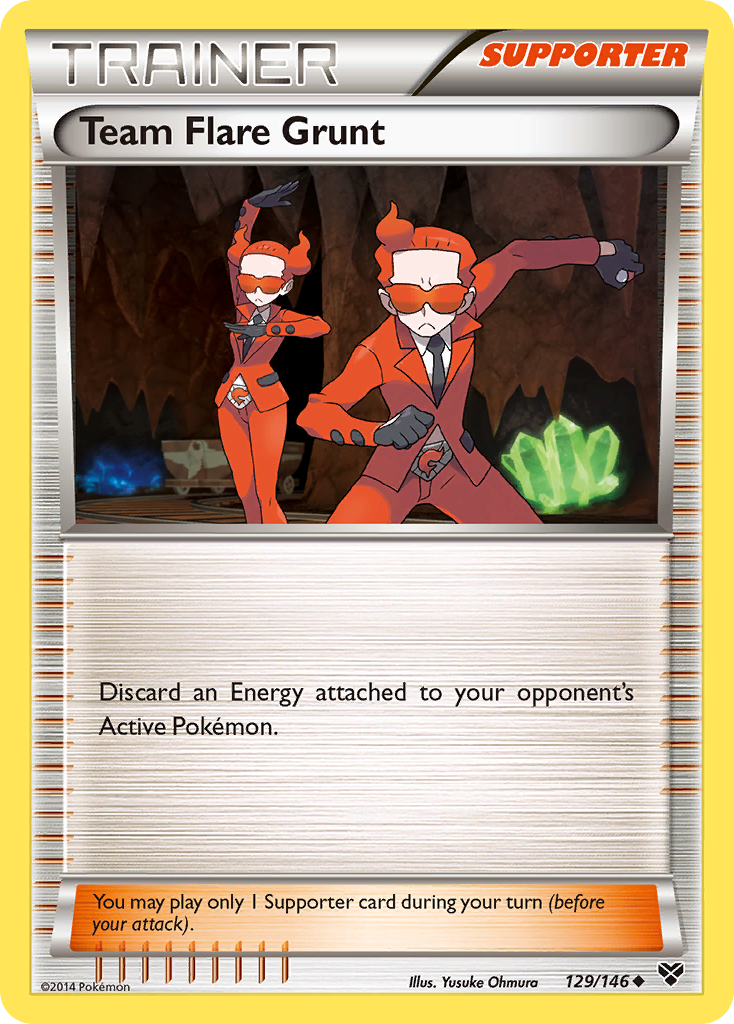 Team Flare Grunt (129/146) [XY: Base Set] | Fandemonia Ltd