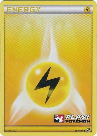 Lightning Energy (108/114) (Play Pokemon Promo) [Black & White: Base Set] | Fandemonia Ltd