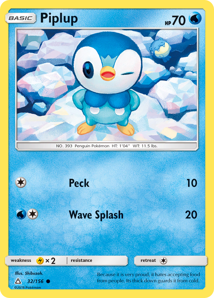 Piplup (32/156) [Sun & Moon: Ultra Prism] | Fandemonia Ltd