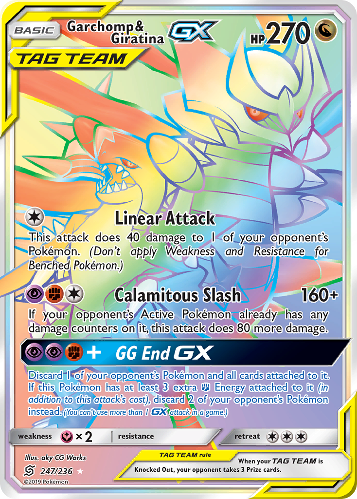 Garchomp & Giratina GX (247/236) [Sun & Moon: Unified Minds] | Fandemonia Ltd