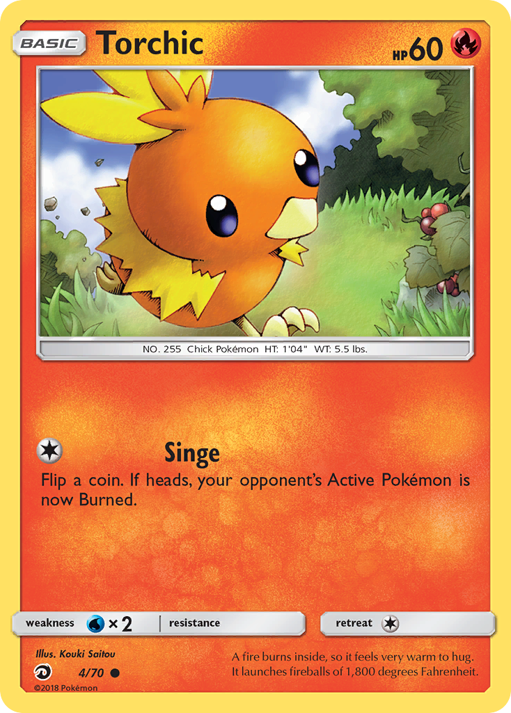 Torchic (4/70) [Sun & Moon: Dragon Majesty] | Fandemonia Ltd