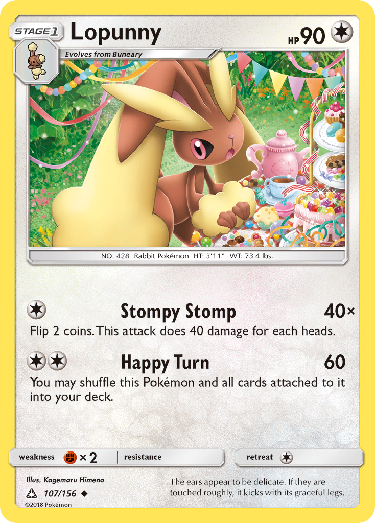 Lopunny (107/156) [Sun & Moon: Ultra Prism] | Fandemonia Ltd