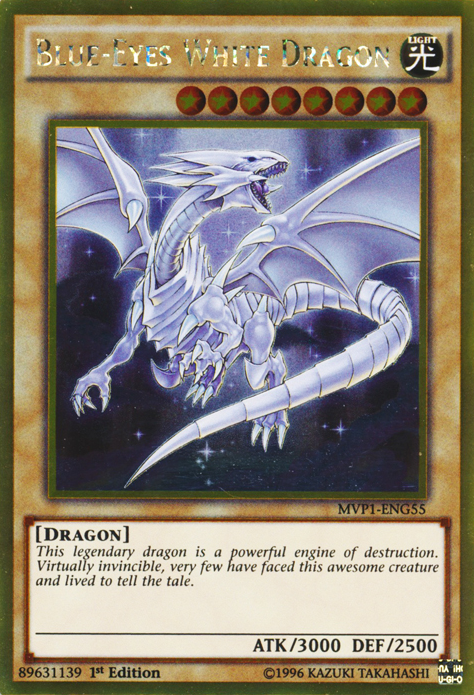 Blue-Eyes White Dragon [MVP1-ENG55] Gold Rare | Fandemonia Ltd