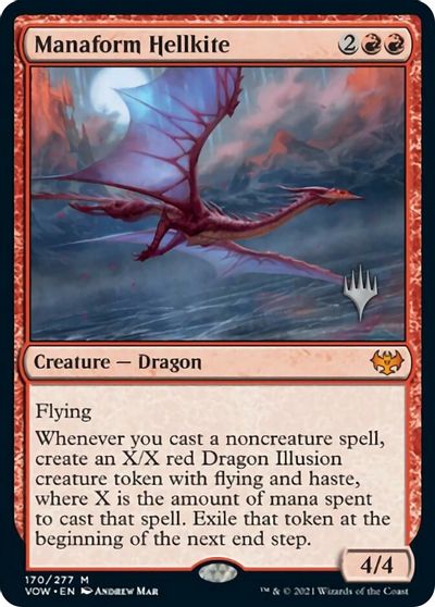 Manaform Hellkite (Promo Pack) [Innistrad: Crimson Vow Promo Pack] | Fandemonia Ltd