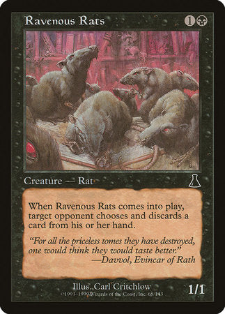 Ravenous Rats [Urza's Destiny] | Fandemonia Ltd