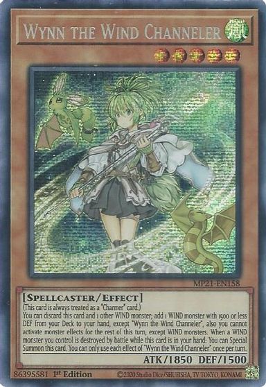 Wynn the Wind Channeler [MP21-EN158] Prismatic Secret Rare | Fandemonia Ltd