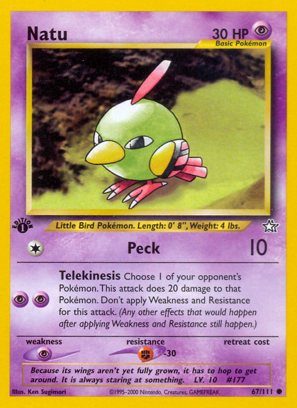 Natu (67/111) [Neo Genesis 1st Edition] | Fandemonia Ltd