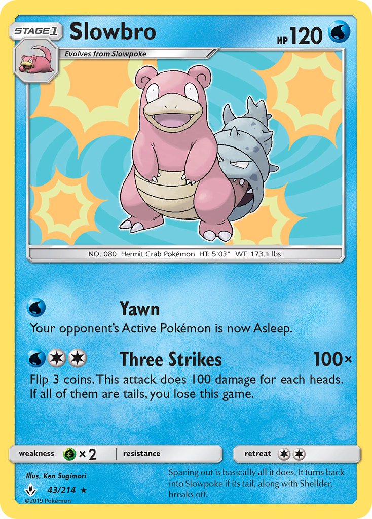 Slowbro (43/214) [Sun & Moon: Unbroken Bonds] | Fandemonia Ltd