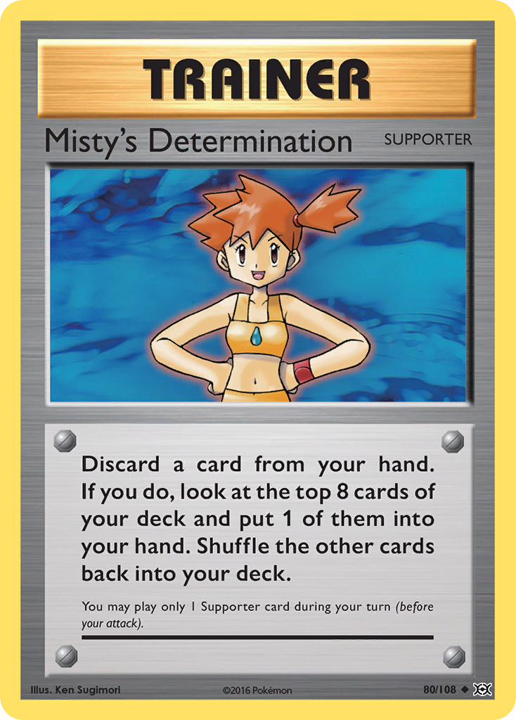 Misty's Determination (80/108) [XY: Evolutions] | Fandemonia Ltd