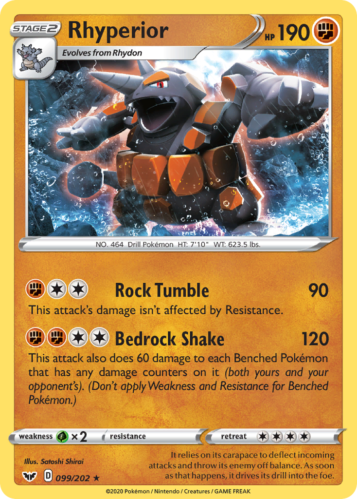 Rhyperior (099/202) [Sword & Shield: Base Set] | Fandemonia Ltd