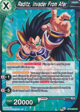 Raditz, Invader From Afar [BT12-058] | Fandemonia Ltd