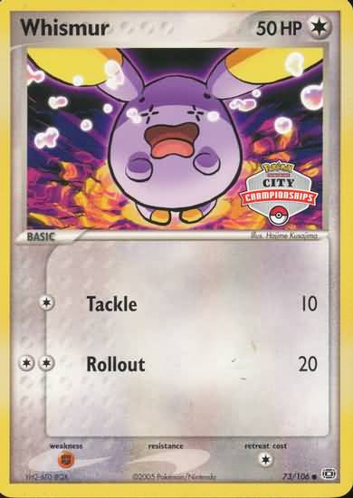 Whismur (73/106) (City Championship) [EX: Emerald] | Fandemonia Ltd