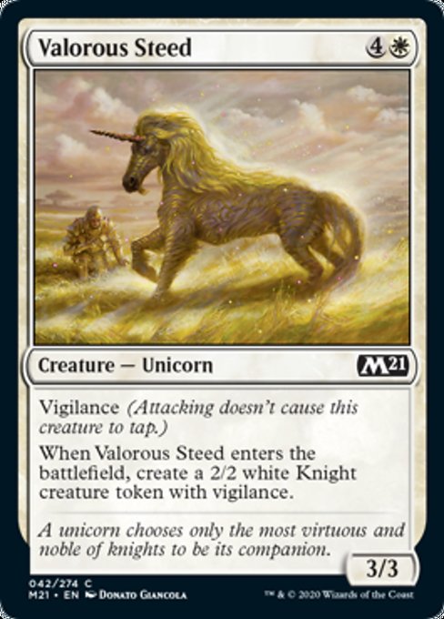 Valorous Steed [Core Set 2021] | Fandemonia Ltd