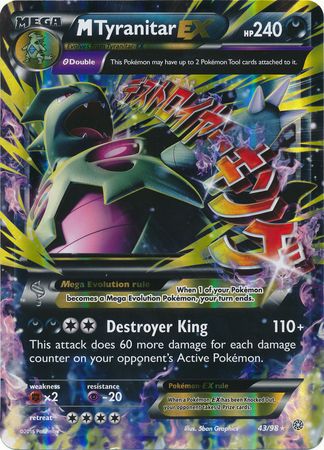 M Tyranitar EX (43/98) (Jumbo Card) [XY: Ancient Origins] | Fandemonia Ltd