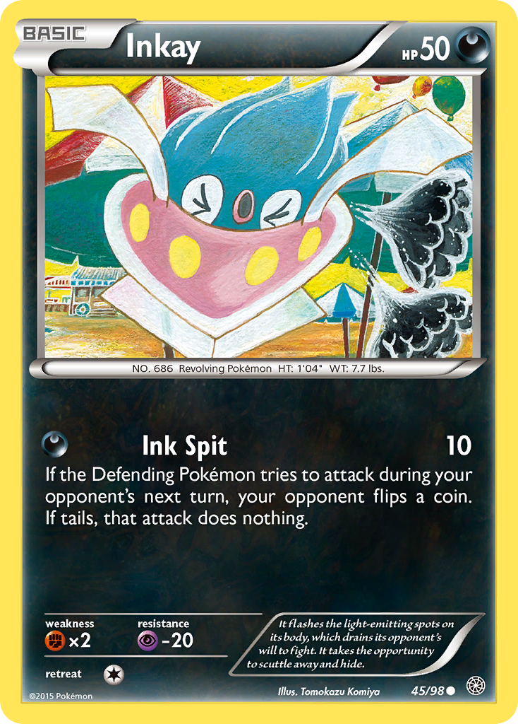 Inkay (45/98) [XY: Ancient Origins] | Fandemonia Ltd