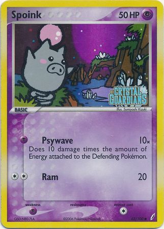 Spoink (62/100) (Stamped) [EX: Crystal Guardians] | Fandemonia Ltd