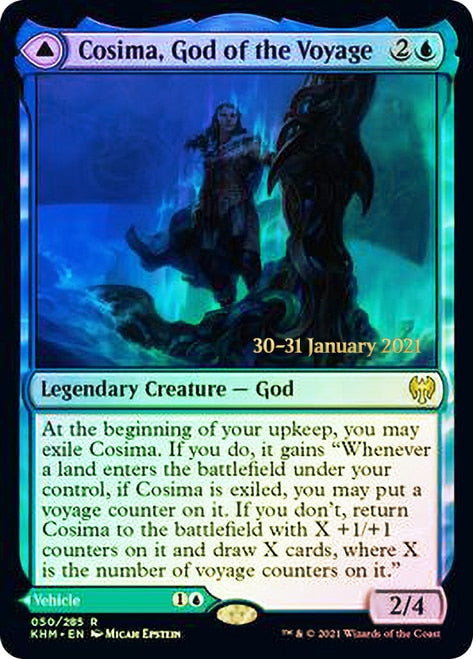 Cosima, God of the Voyage // The Omenkeel  [Kaldheim Prerelease Promos] | Fandemonia Ltd