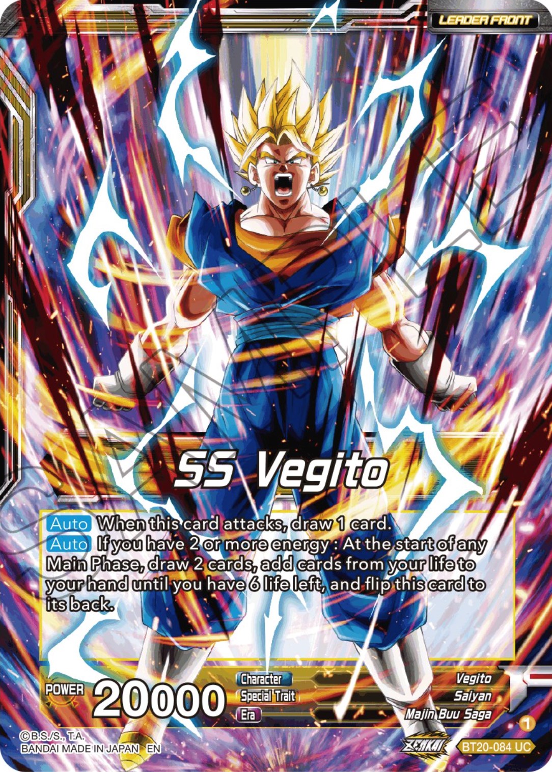 SS Vegito // Son Goku & Vegeta, Path to Victory (BT20-084) [Power Absorbed Prerelease Promos] | Fandemonia Ltd