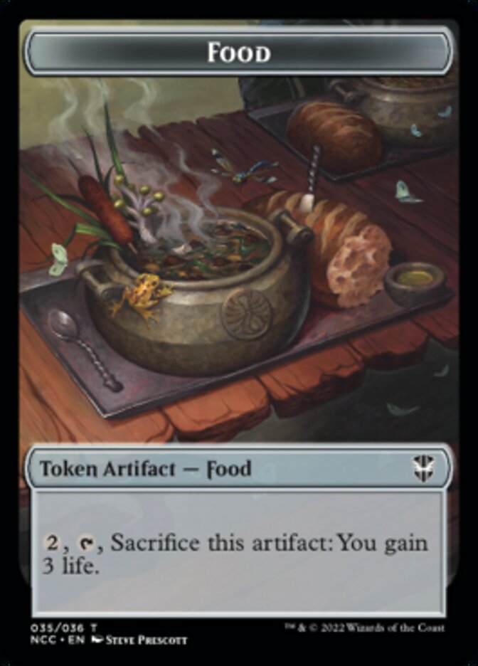 Food // Citizen Double-sided Token [Streets of New Capenna Commander Tokens] | Fandemonia Ltd