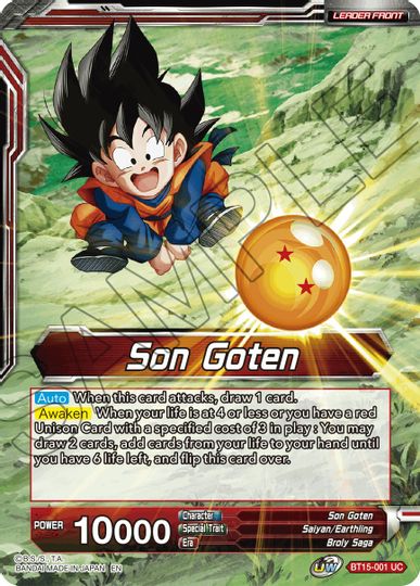 Son Goten // SS Son Goten, Kamehameha Miracle (BT15-001) [Saiyan Showdown Prerelease Promos] | Fandemonia Ltd