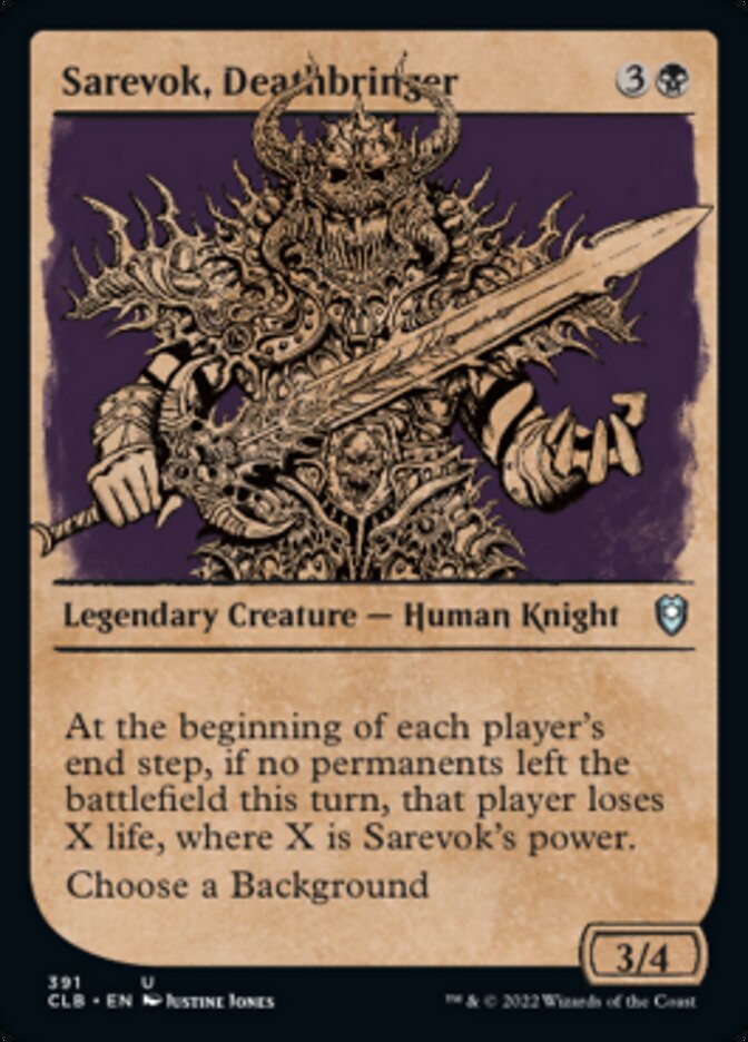 Sarevok, Deathbringer (Showcase) [Commander Legends: Battle for Baldur's Gate] | Fandemonia Ltd