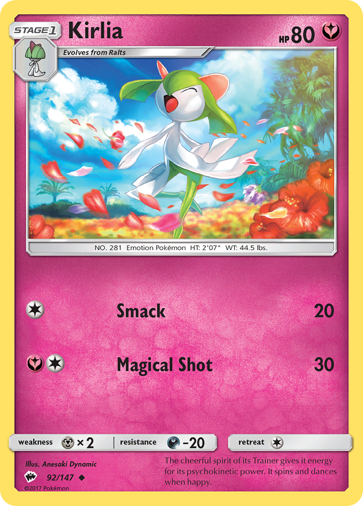 Kirlia (92/147) [Sun & Moon: Burning Shadows] | Fandemonia Ltd