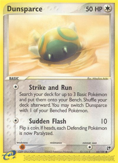 Dunsparce (60/100) [EX: Sandstorm] | Fandemonia Ltd