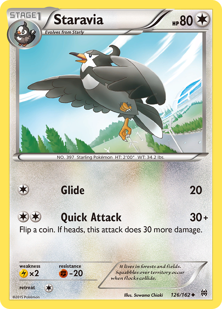 Staravia (126/162) [XY: BREAKthrough] | Fandemonia Ltd