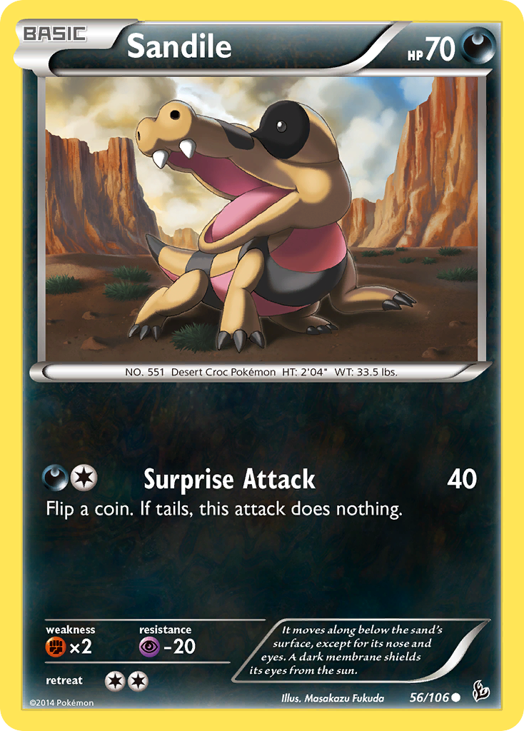 Sandile (56/106) [XY: Flashfire] | Fandemonia Ltd