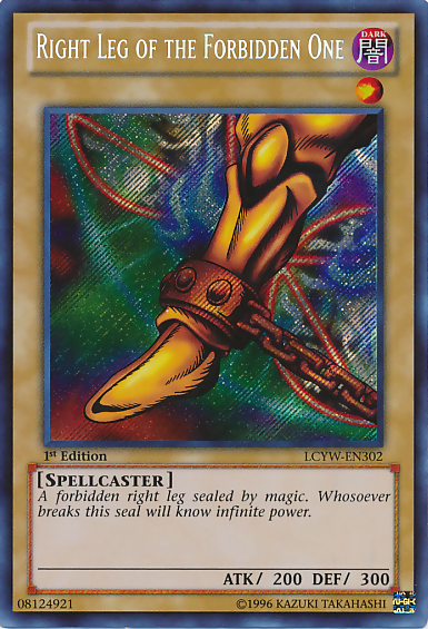 Right Leg of the Forbidden One [LCYW-EN302] Secret Rare | Fandemonia Ltd