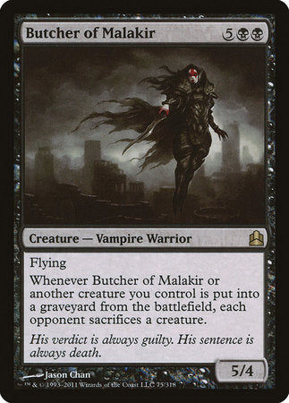 Butcher of Malakir [Commander 2011] | Fandemonia Ltd