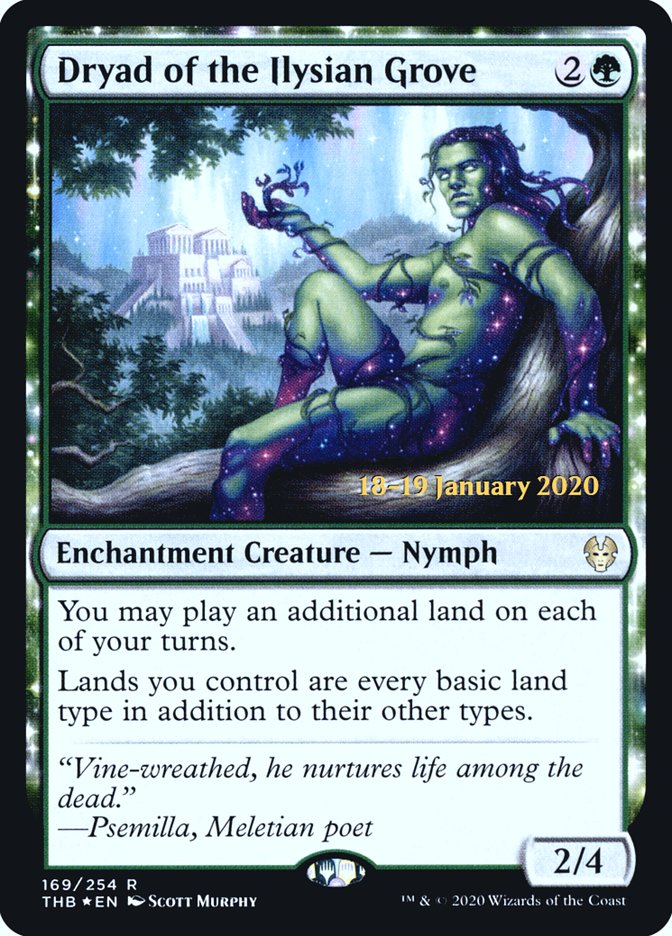 Dryad of the Ilysian Grove [Theros Beyond Death Prerelease Promos] | Fandemonia Ltd