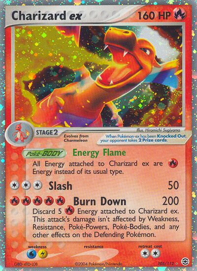 Charizard ex (105/112) [EX: FireRed & LeafGreen] | Fandemonia Ltd