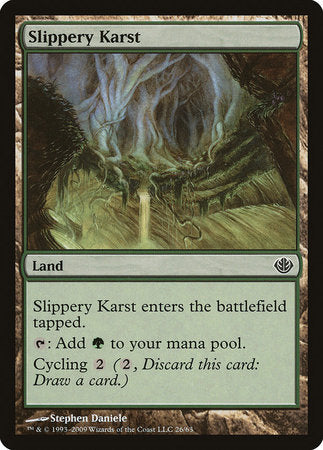 Slippery Karst [Duel Decks: Garruk vs. Liliana] | Fandemonia Ltd