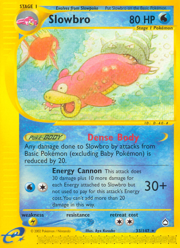 Slowbro (33/147) [Aquapolis] | Fandemonia Ltd