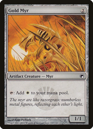 Gold Myr [Scars of Mirrodin] | Fandemonia Ltd