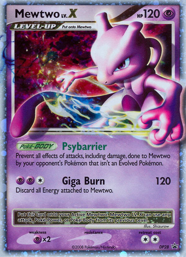 Mewtwo LV.X (DP28) [Diamond & Pearl: Black Star Promos] | Fandemonia Ltd