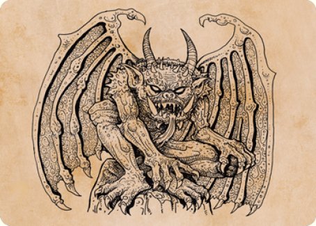 Cloister Gargoyle (Showcase) Art Card [Dungeons & Dragons: Adventures in the Forgotten Realms Art Series] | Fandemonia Ltd