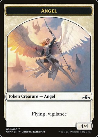 Angel Token [Guilds of Ravnica Tokens] | Fandemonia Ltd