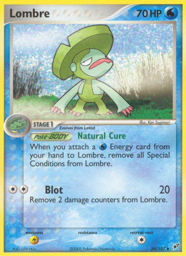 Lombre (34/107) [EX: Deoxys] | Fandemonia Ltd