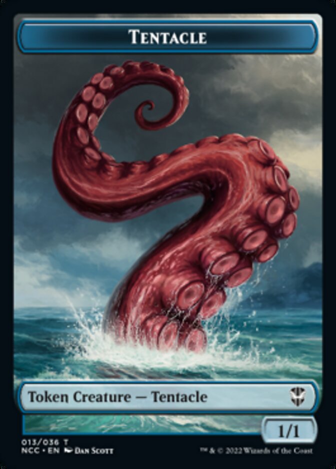 Tentacle // Champion of Wits Double-sided Token [Streets of New Capenna Commander Tokens] | Fandemonia Ltd