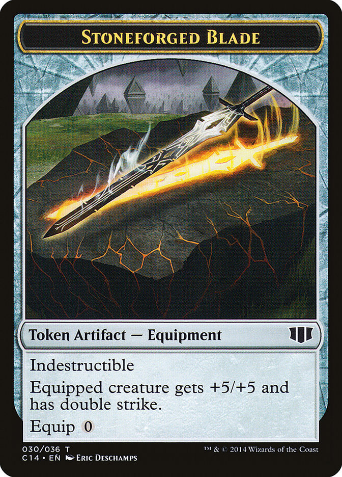 Stoneforged Blade // Germ Double-sided Token [Commander 2014 Tokens] | Fandemonia Ltd