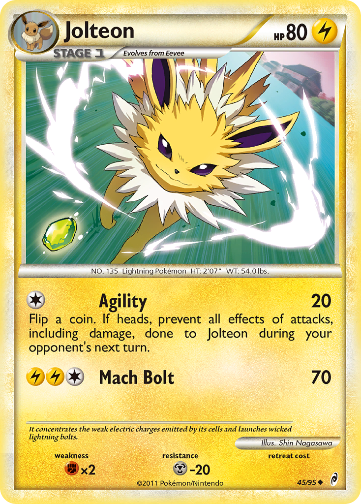 Jolteon (45/95) [HeartGold & SoulSilver: Call of Legends] | Fandemonia Ltd