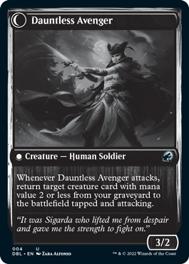 Bereaved Survivor // Dauntless Avenger [Innistrad: Double Feature] | Fandemonia Ltd