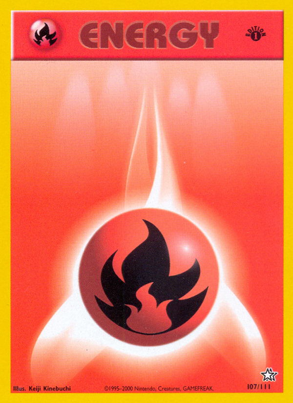 Fire Energy (107/111) [Neo Genesis 1st Edition] | Fandemonia Ltd