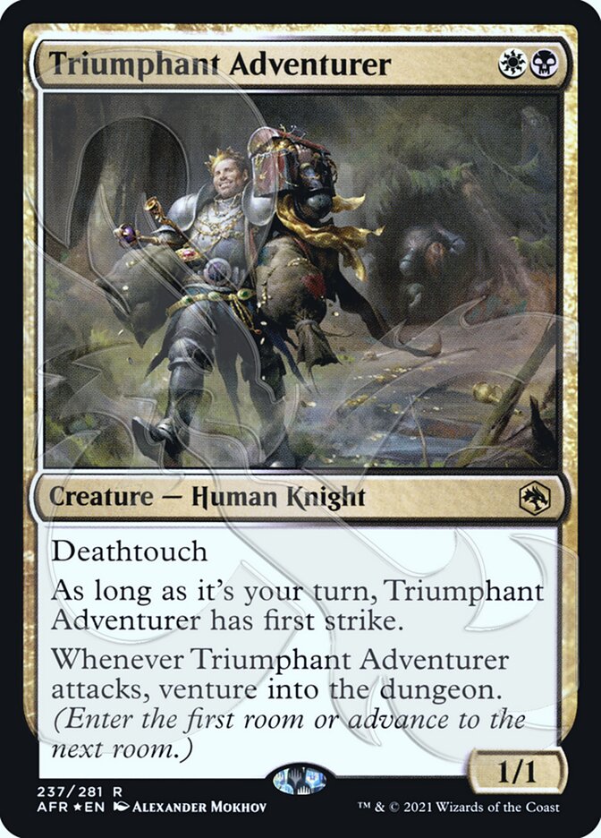 Triumphant Adventurer (Ampersand Promo) [Dungeons & Dragons: Adventures in the Forgotten Realms Promos] | Fandemonia Ltd