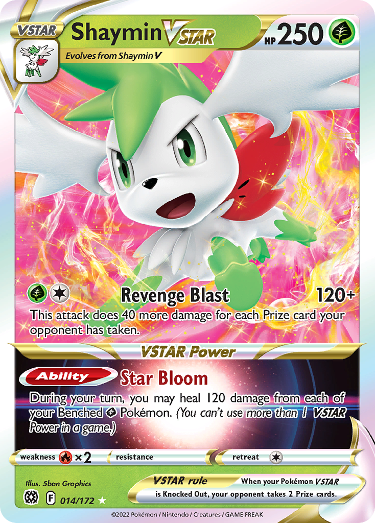 Shaymin VSTAR (014/172) (Jumbo Card) [Sword & Shield: Brilliant Stars] | Fandemonia Ltd