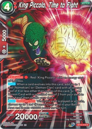 King Piccolo, Time to Fight (BT12-018) [Vicious Rejuvenation Prerelease Promos] | Fandemonia Ltd