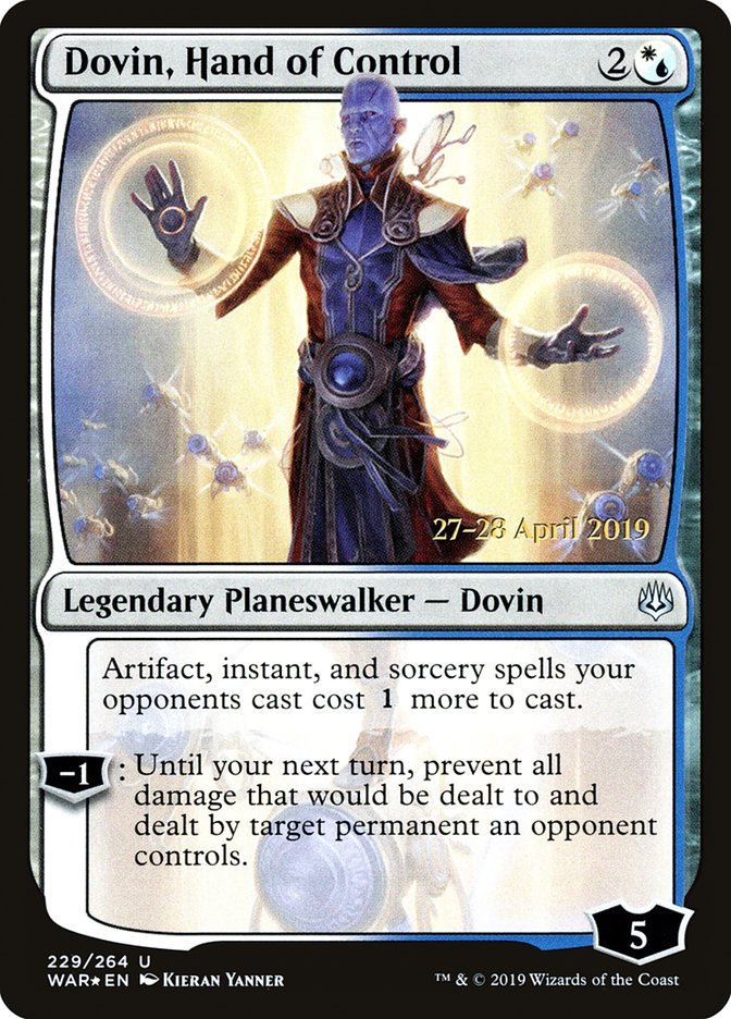 Dovin, Hand of Control  [War of the Spark Prerelease Promos] | Fandemonia Ltd