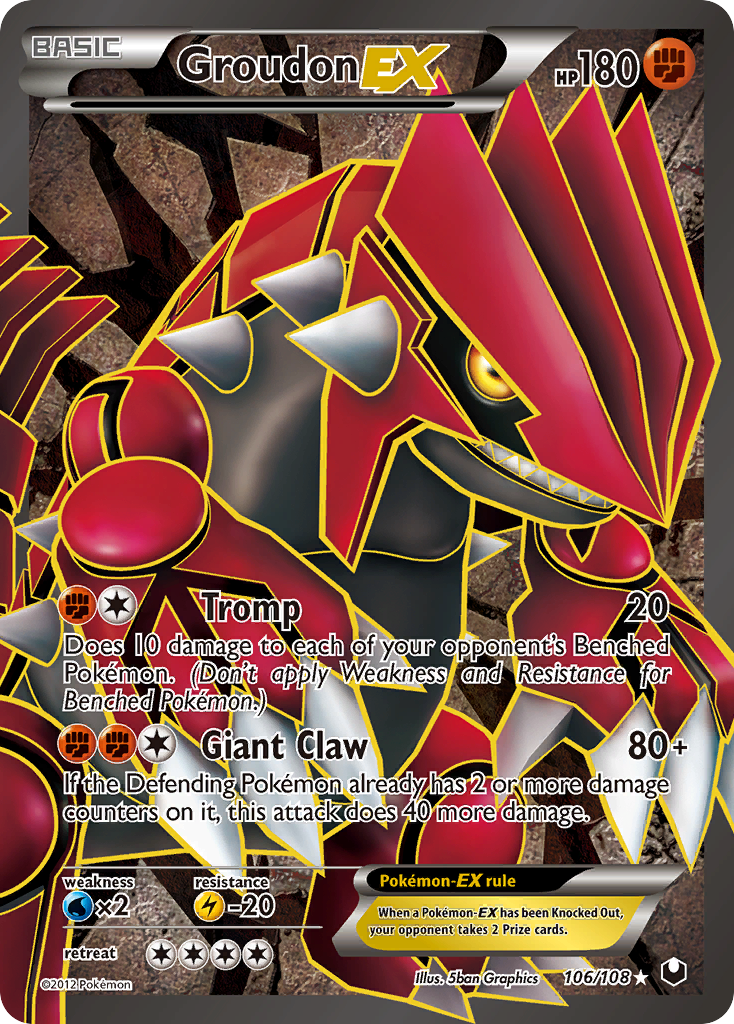 Groudon EX (106/108) [Black & White: Dark Explorers] | Fandemonia Ltd